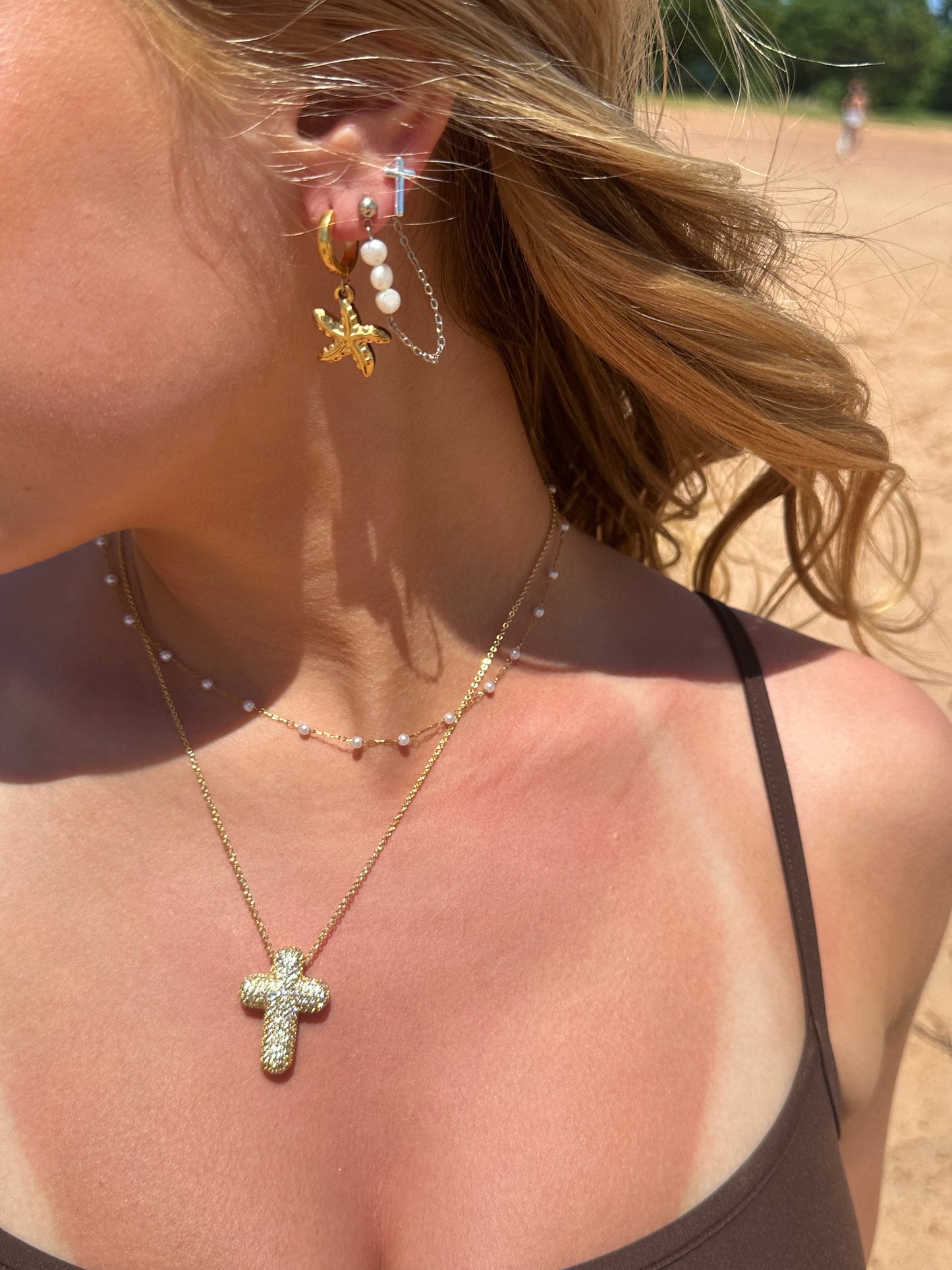 Starfish Drop Hoops