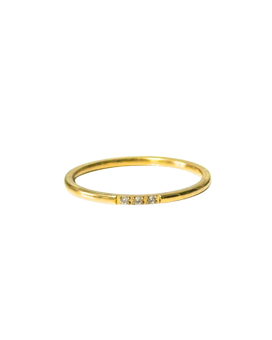 3 Rhinestone Ring - size 6