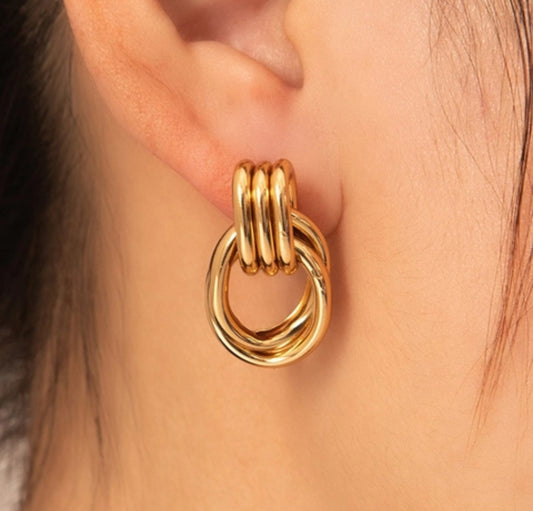 Chunky Twist Studs (elongated)